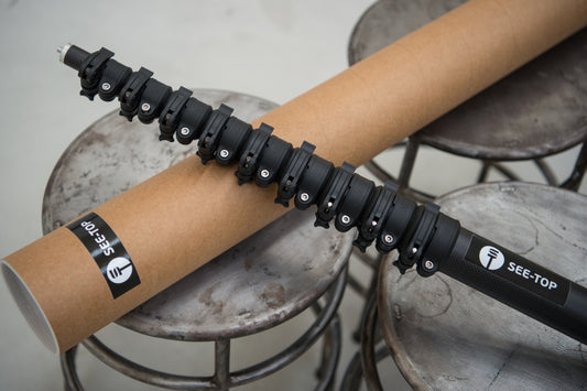 SEE-TOP MONOPOD GIANT - ASTA-MONOPIEDE IN FIBRA DI CARBONIO DA 90CM A 6 MT